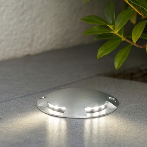 Faretto da incasso pavimento calpestabile 1w 6500k ip67 tondo 12v