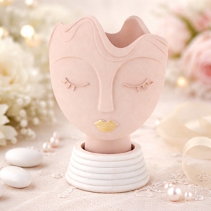 Bomboniera scultura vasetto testa donna cipria bongelli preziois