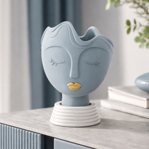 Scultura vaso viso donna carta da zucchero bongelli preziosi