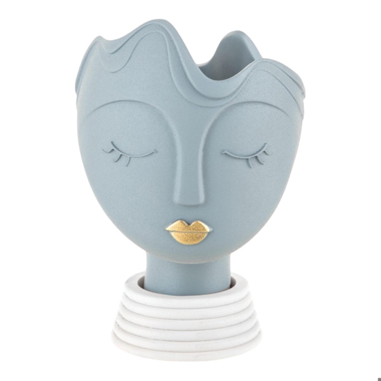 Scultura vaso viso donna carta da zucchero bongelli preziosi