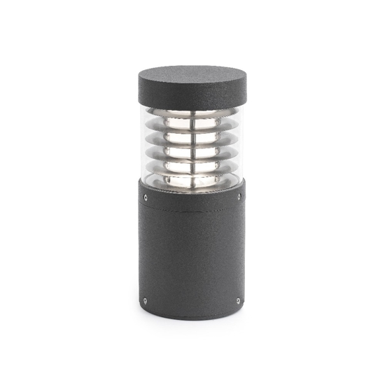 Lampioncino paletto moderno led 15w 3000k da giardino antracite