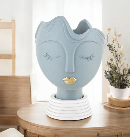 Bongelli preziosi scultura vaso testa donna h39 carta da zucchero