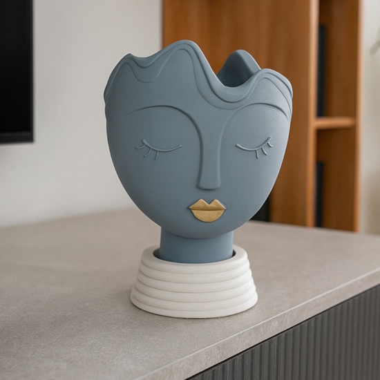 Bongelli preziosi scultura vaso testa donna h39 carta da zucchero