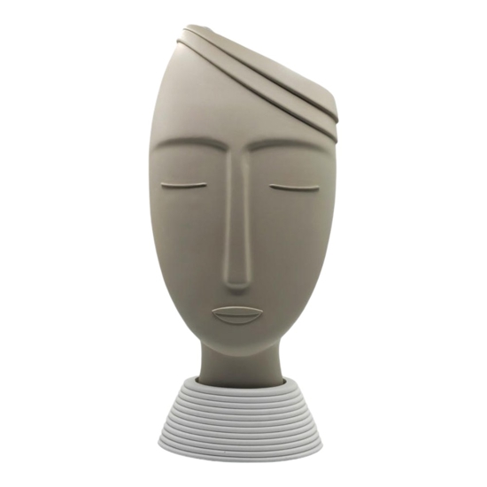 Bongelli preziosi vaso viso uomo h45 nocciola soprammobile