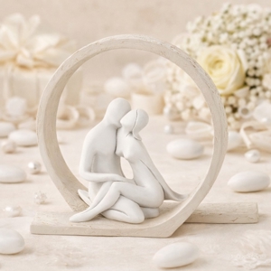 Bomboniera scultura per matrimonio vortice nocciola bongelli preziosi