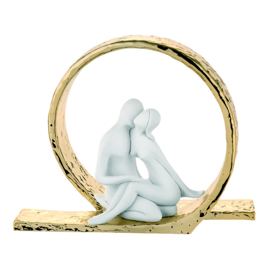 Bomboniera scultura innamorati moderna oro bongelli preziosi