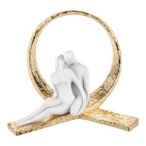 Scultura bomboniera coppia vortice oro bongelli preziosi