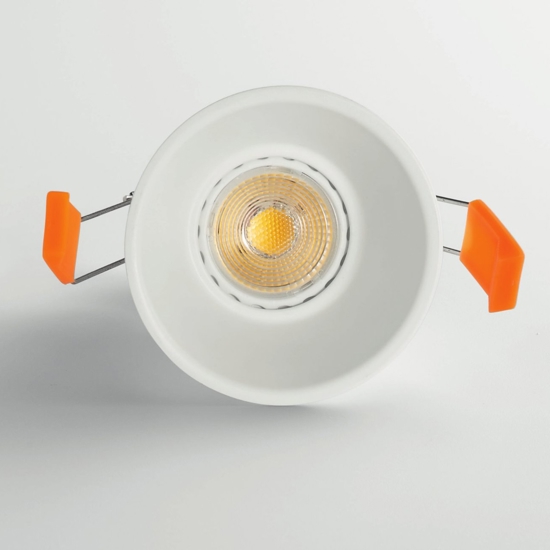 Faretto da incasso isyluce rotondo bianco per controsoffitto