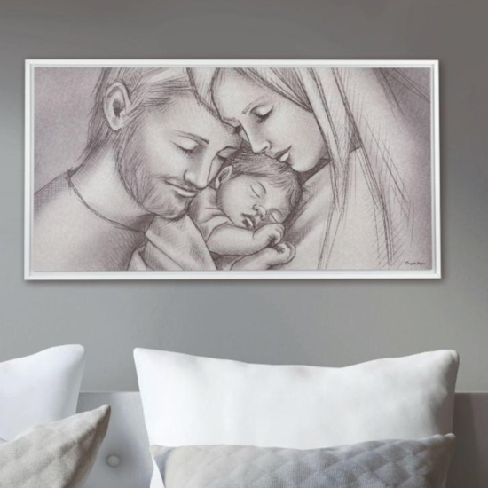 Capezzale moderno bongelli preziosi sacra famiglia 80x43