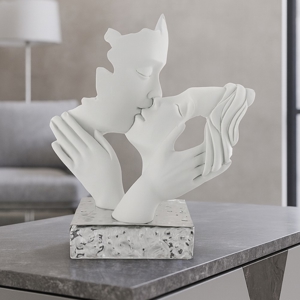 Scultura soprammobile face h23 argento bongelli preziosi