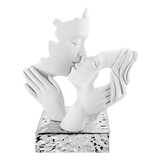 Scultura soprammobile face h23 argento bongelli preziosi