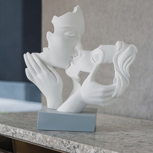 Scultura coppia mani face carta h23 da zucchero bongelli preziosi