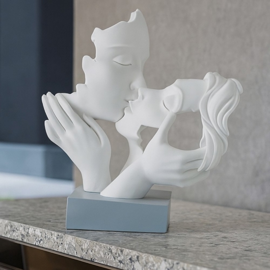 Scultura coppia mani face carta h23 da zucchero bongelli preziosi