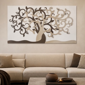 Bongelli preziosi quadro 110x60 moderno nocciola albero della vita