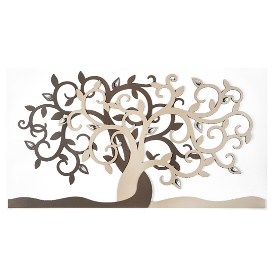 Bongelli preziosi quadro 110x60 moderno nocciola albero della vita