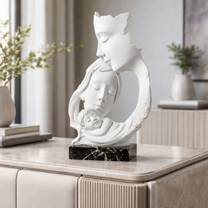 Scultura soprammobile face base marmo nero bongelli preziosi
