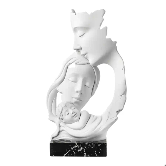 Scultura soprammobile face base marmo nero bongelli preziosi