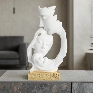 Scultura famiglia soprammobile h34 oro bongelli preziosi