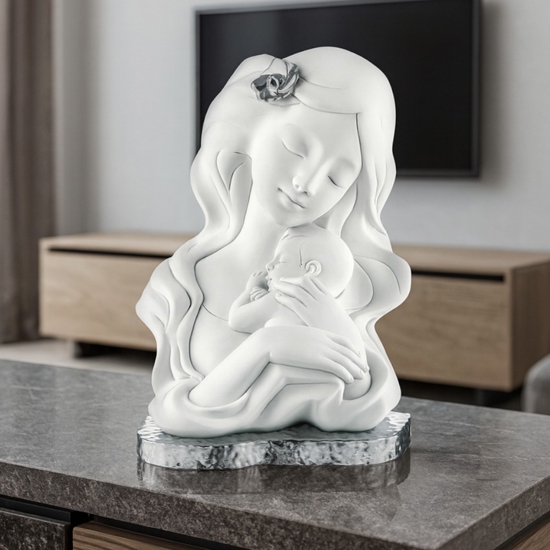 Soprammobile statuetta nascita base argento bongelli preziosi