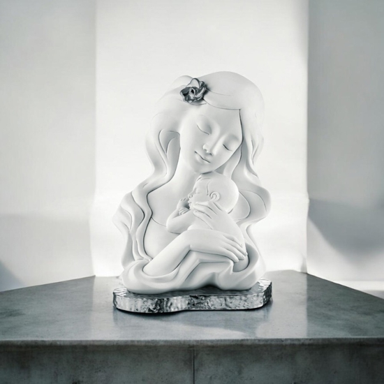Soprammobile statuetta nascita base argento bongelli preziosi