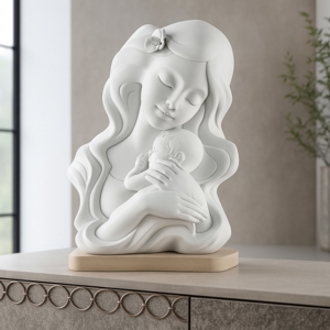 Scultura materinta nocciola soprammobile bongelli preziosi
