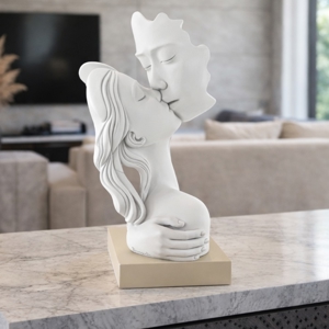 Scultura bacio nocciola bongelli preziosi soprammobile moderno