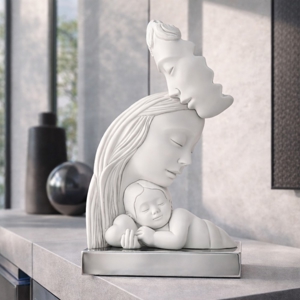 Soprammobile scultura nascita famiglia argento bongelli preziosi