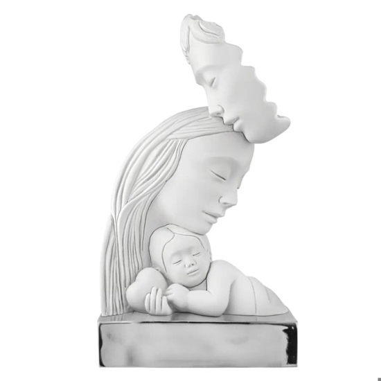 Soprammobile scultura nascita famiglia argento bongelli preziosi