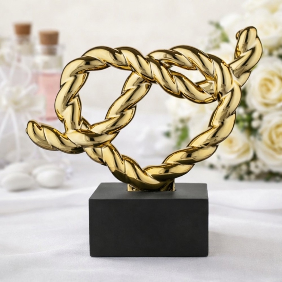 Bomboniera bongelli preziosi nodo oro lucido