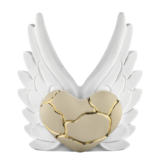 Bongelli preziosi scultura ali angelo cuore oro soprammobile