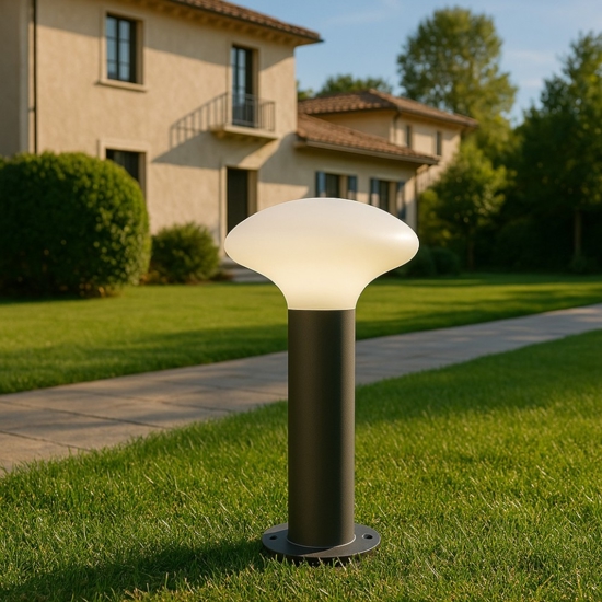 Lampione moderno antracite per illuminazione giardino