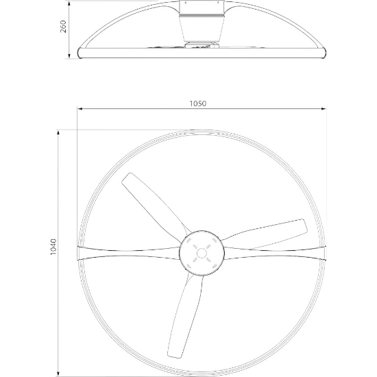 Ventilatore a plafoniera con luce 13mq grigio pale di legno con telecomando led 75w 4000k