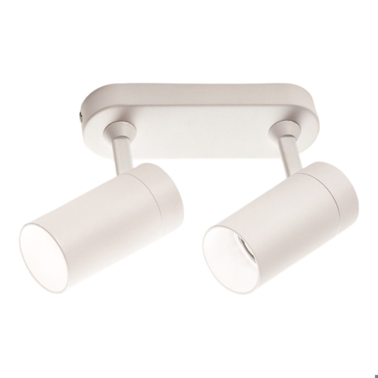 Lampada da parete soffitto applique con 2 luci bianco isyluce