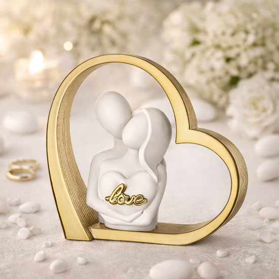 Bomboniera per matrimonio cuore oro bongelli preziosi