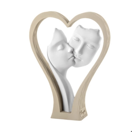 Bomboniera cuore nocciola scultura bongelli prezoiso