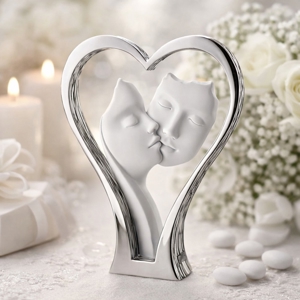 Bomboniera moderna cuore per matrimonio oro bongelli preziosi