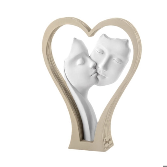 Soprammobile moderno scultura cuore nocciola bongelli preziosi
