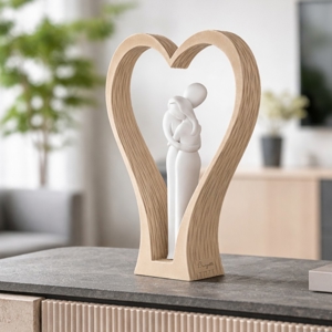 Scultura soprammobile design cuore nocciola bongelli preziosi