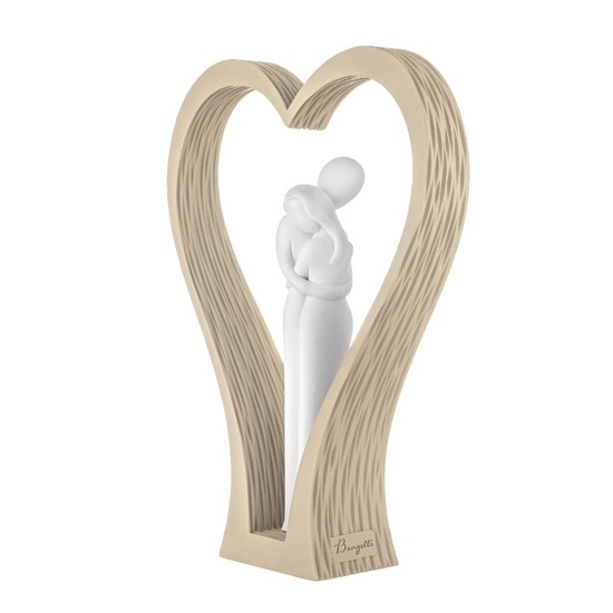 Scultura soprammobile design cuore nocciola bongelli preziosi