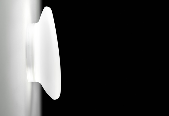 Dynamic stilnovo plafoniera moderna 21w 3000k  vetro bianco ip44