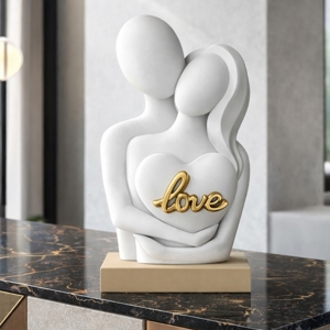 Scultura love nocciola soprammobile moderno bongelli preziosi
