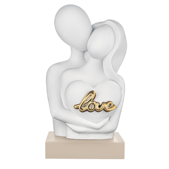 Scultura love nocciola soprammobile moderno bongelli preziosi