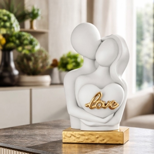 Scultura soprammobile love moderna oro bongelli preziosi