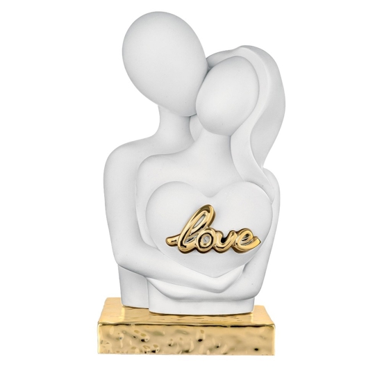 Scultura soprammobile love moderna oro bongelli preziosi