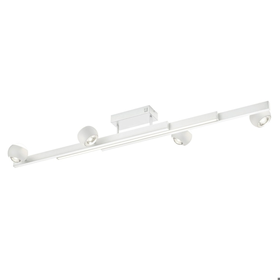 Plafoniera bianca allungabile sfere orientabili led 2700k-65000k con telecomando