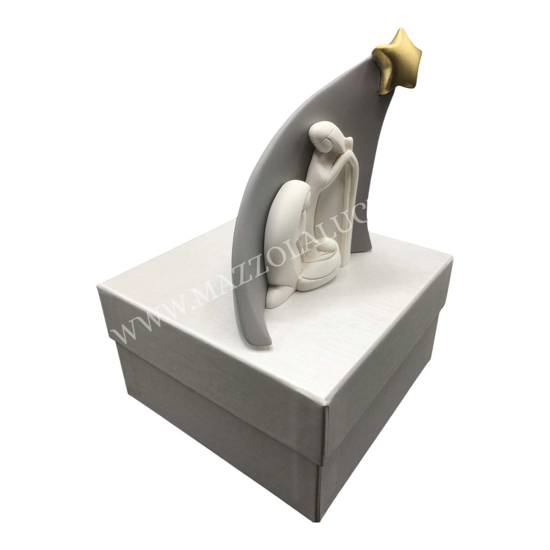 Bongelli preziosi statuina h13 presepe moderno grigio stella natività
