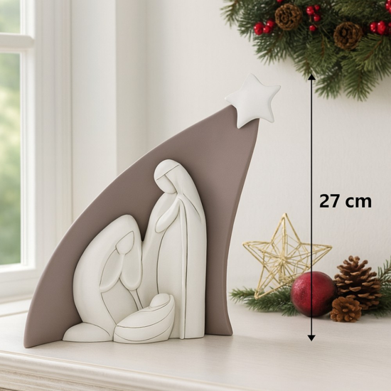 Presepe di natale natività h27 tortora bongelli preziosi