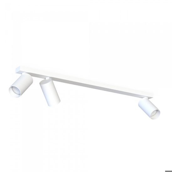 Plafoniera con 3 spot led orientabili bianco