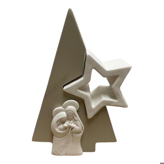 Presepe di natale h13 cm moderna statuina nocciola bongelli preziosi