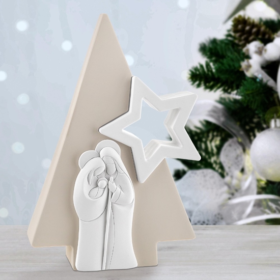 Presepe di natale h13 cm moderna statuina nocciola bongelli preziosi
